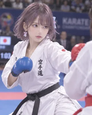 女子空手選手