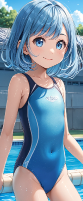 夏の終わりのプール