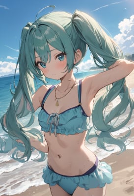 水着の少女