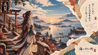 灯籠を抱えて 海に灯る古の町へ
