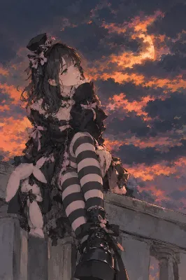 可愛い系と赤い月