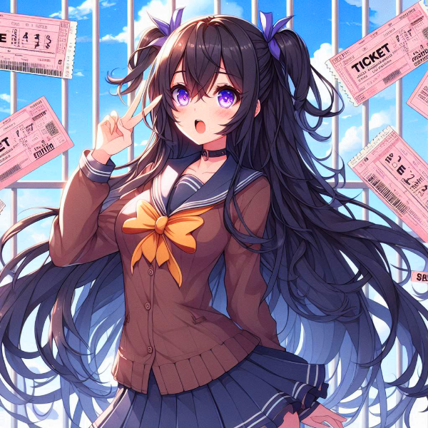 チケットと、うちの子★(7枚)