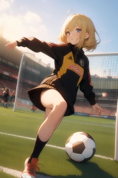 サッカー美少女