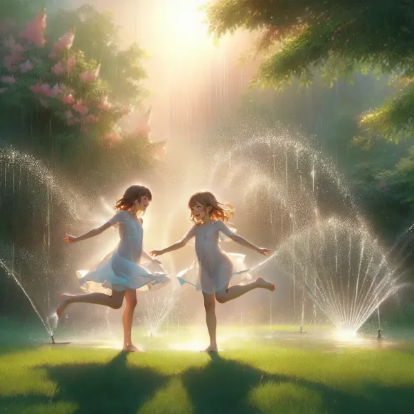 スプリンクラーのカーテン