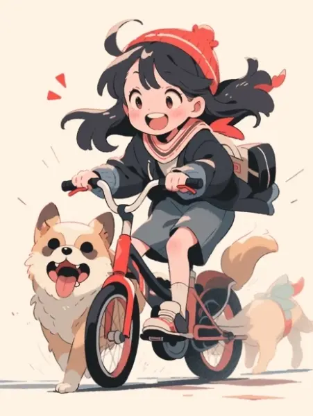 愛犬とサイクリング