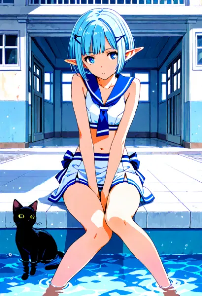 猫の気配が、静かな水辺にふれてゆくとき