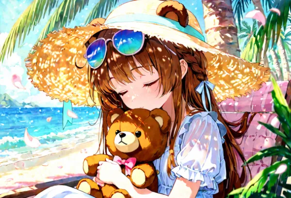 木陰でおひるね