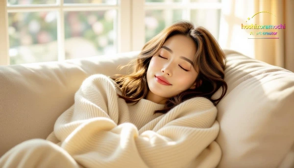 ソファでの昼寝 - 午後のひととき / Afternoon nap on the sofa - A moment in the afternoon