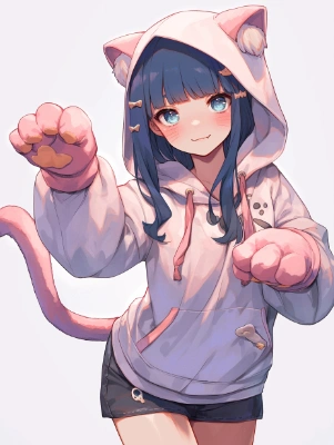 ねこ耳パーカーのサムネイル