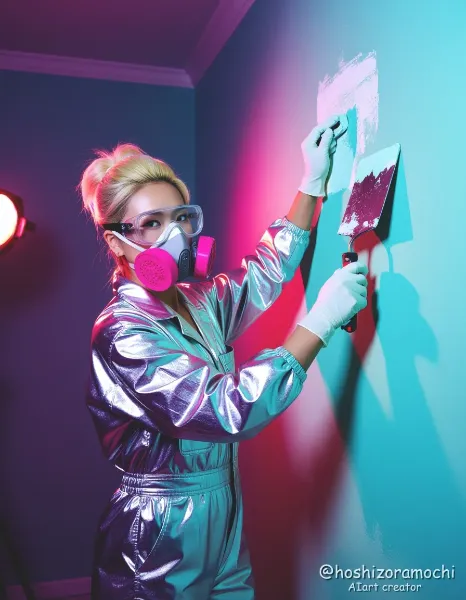 サイケデリックな壁の魔術師：自宅のリノベーション / Psychedelic Wall Magician: Home Renovation