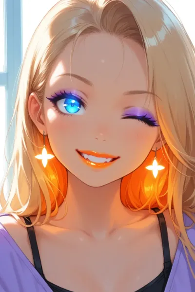 蛍光色セット(カラコン、アクセ、コスメ)