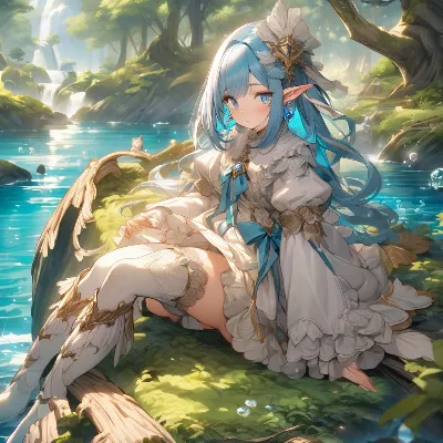 森の水辺