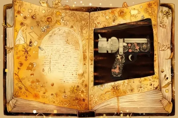 a pistol in a bible.