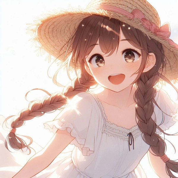 夏の日の三つ編み