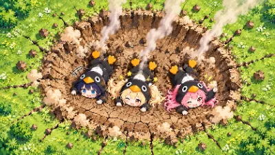 地上に激突・・・