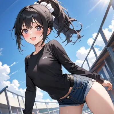 黒髪の女の子46
