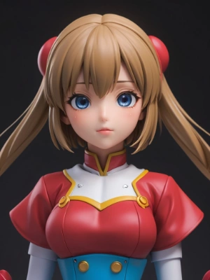昔のロボットアニメ風美少女フィギュア