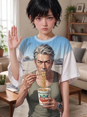 Tシャツ・プリント遊び