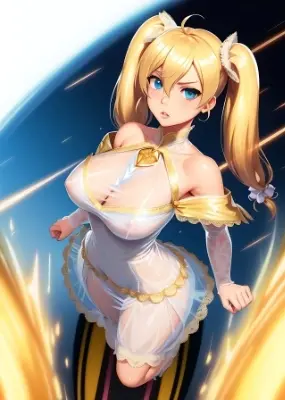 聖女様、エアサーフィン。