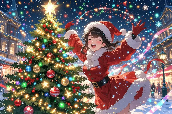 サンタガールの輝くクリスマス・ナイト