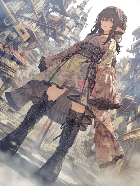 霧の古都を駆けるエルフの冒険。