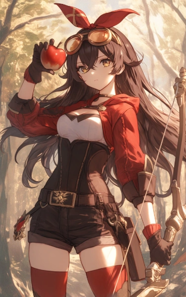 nijijourneyで原神のアンバー🏹🍎