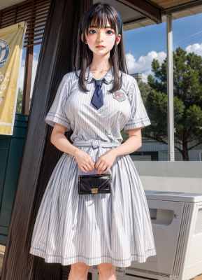 清楚な女の子が買い物してる
