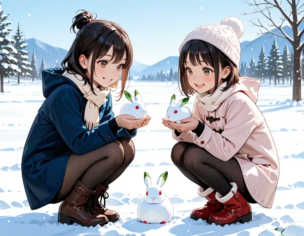 雪うさぎ