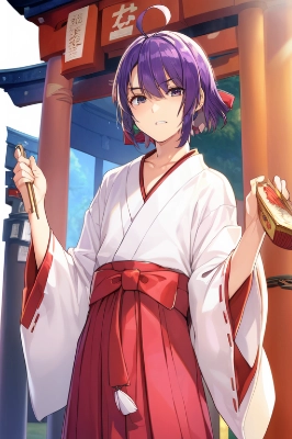 和風男の娘(巫女)