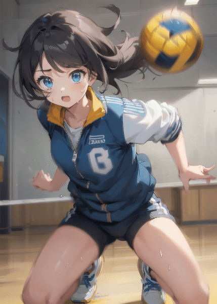 黒髪少女とドッジボール！３