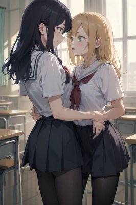 百合女子高生