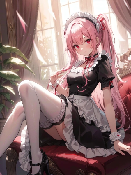 ツインテールのメイドさん