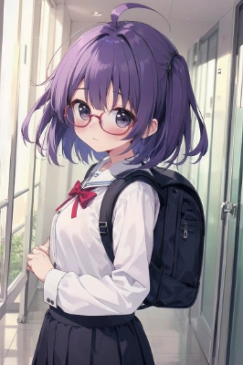紫髪の女の子