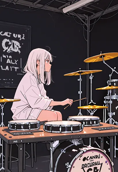 深夜のドラムに込めた夢のリズム