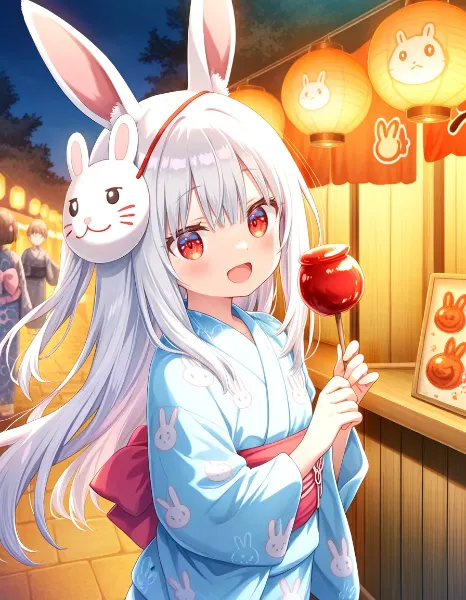 お祭り🐰お面なのだぁ～♪