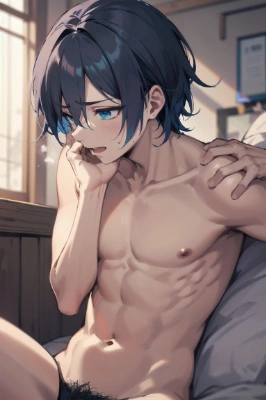 陰毛がいつの間にか伸びてた男の子