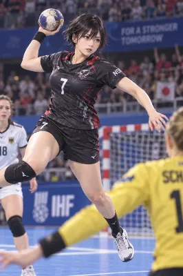 女子　ハンドボール選手