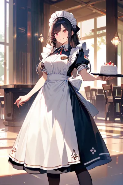 メイド鬼とマスター（ＪＳちゃん）