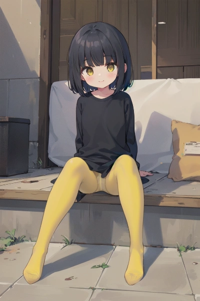カラータイツ（イエロー）
