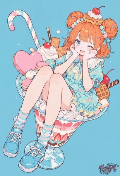 いつも擬人化パフェっ子