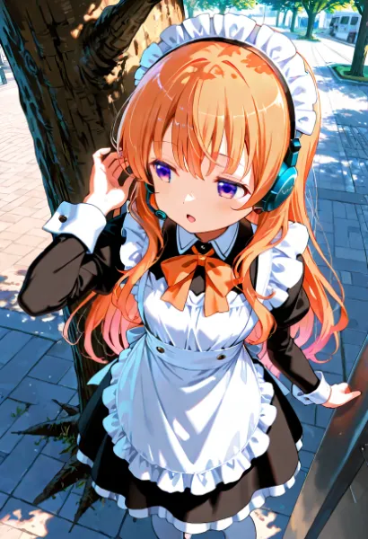 メイドさんは尾行中