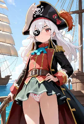 負けてしまった海賊娘ちゃん