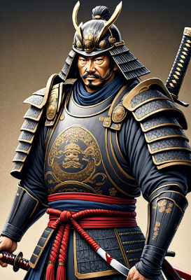 お題：刀（刀を持つ武士）
