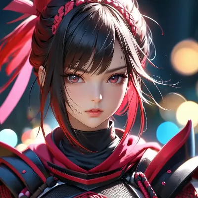 紅蓮の戦士少女