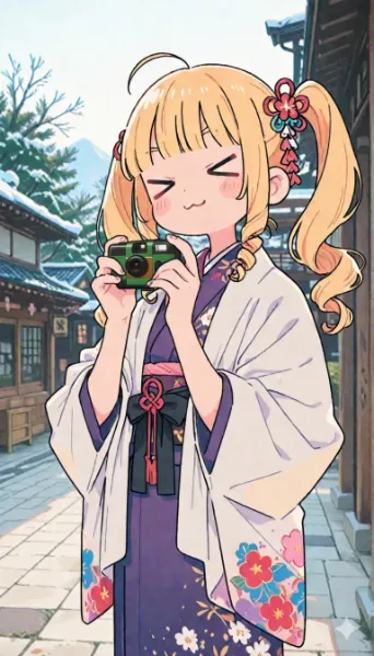 お正月を写そうですわ！