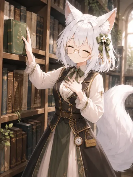 古き図書館の白狐司書