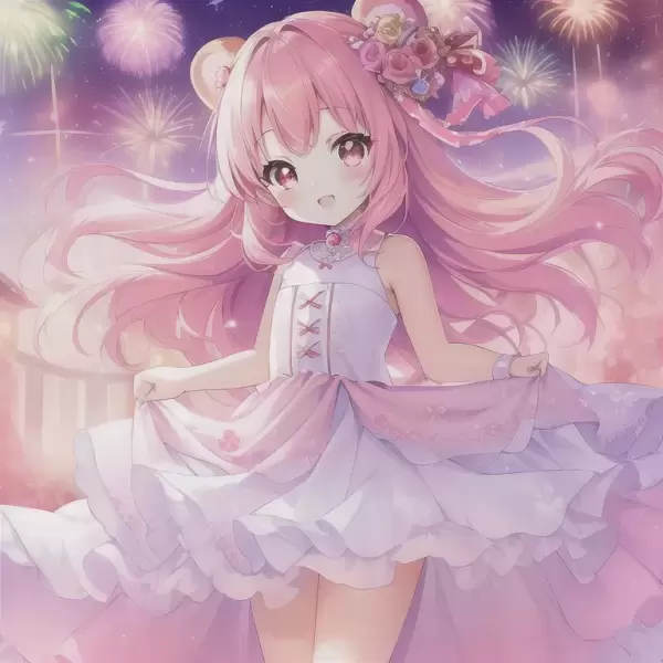 Red Panda Girl - Fireworks