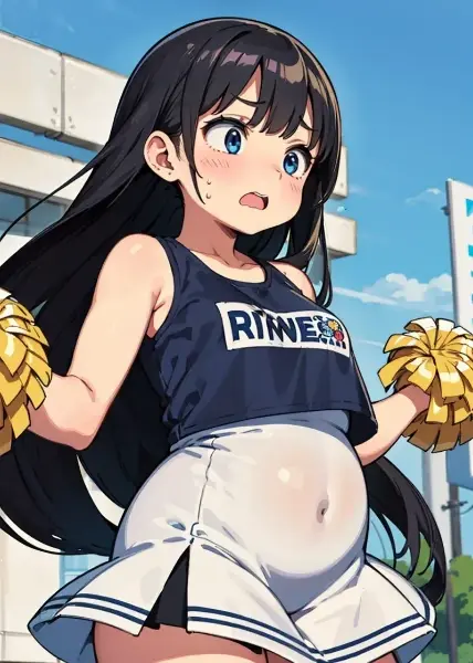 AIぽっちゃり絵_ぽっちゃりチア2