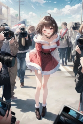 えっちすぎて囲まれた女の子