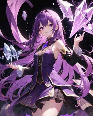 perple crystal